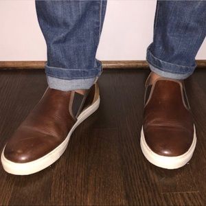 Rob & Gunn brown leather loafers